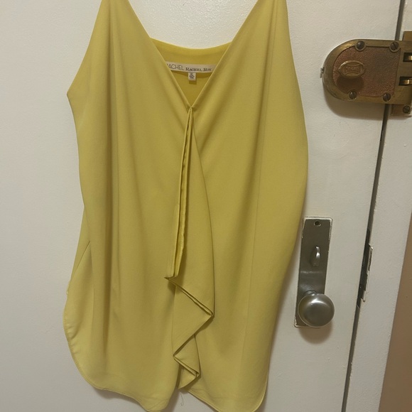 Rachel Roy pale yellow draped  camisole. - Picture 5 of 6